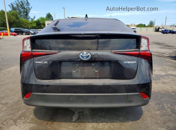 JTDKAMFU4M3147014 2021 TOYOTA PRIUS Black Вид ззаду
