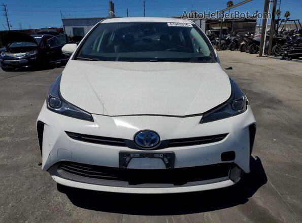 JTDKAMFU4M3152245 2021 TOYOTA PRIUS White Front view