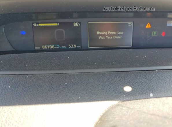 JTDKAMFU4M3152245 2021 TOYOTA PRIUS White Instrument cluster view