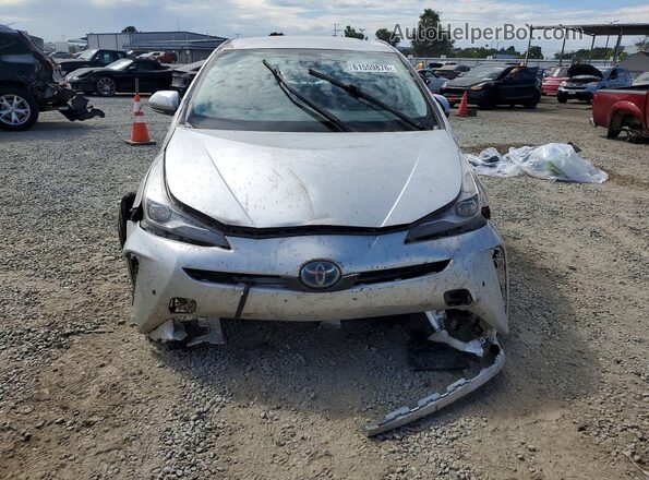 JTDKAMFU5M3128634 2021 TOYOTA PRIUS Серебряный Вид спереди