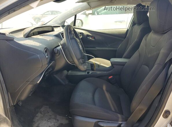 JTDKAMFU5M3128634 2021 TOYOTA PRIUS Серебряный Вид салона спереди