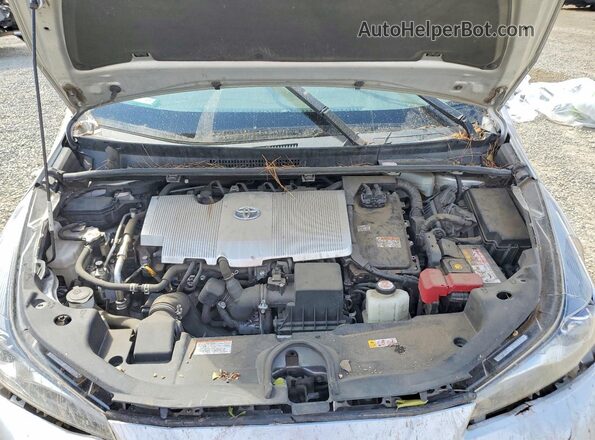 JTDKAMFU5M3128634 2021 TOYOTA PRIUS Серебряный Вид задней части салона