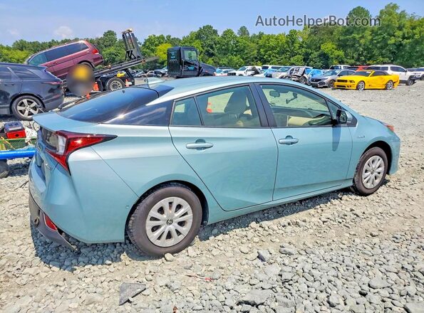 JTDKAMFU5M3144171 2021 TOYOTA PRIUS Бирюзовый Задняя правая четверть