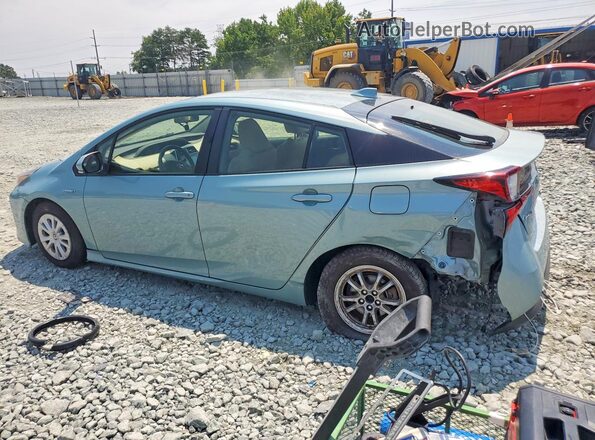 JTDKAMFU5M3144171 2021 TOYOTA PRIUS Бирюзовый Задняя левая четверть