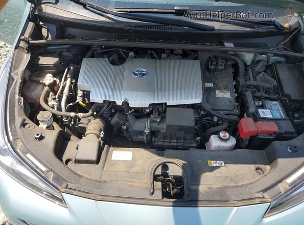 JTDKAMFU5M3144171 2021 TOYOTA PRIUS Бирюзовый Вид задней части салона