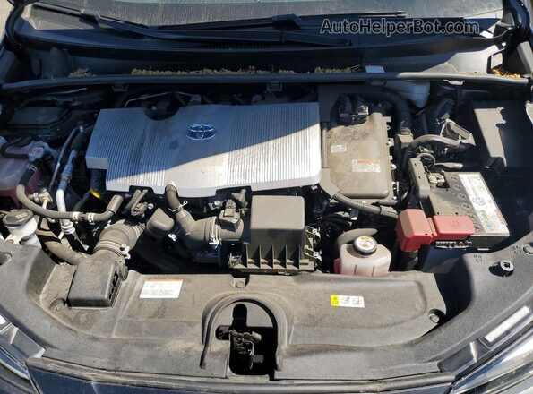 JTDKAMFU5N3155110 2022 TOYOTA PRIUS Gray Вид задньої частини салону