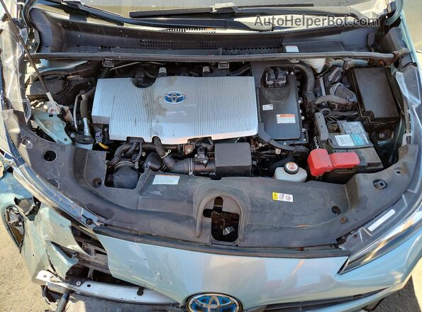 JTDKAMFU6N3158341 2022 TOYOTA PRIUS Teal Widok wnętrza z tyłu