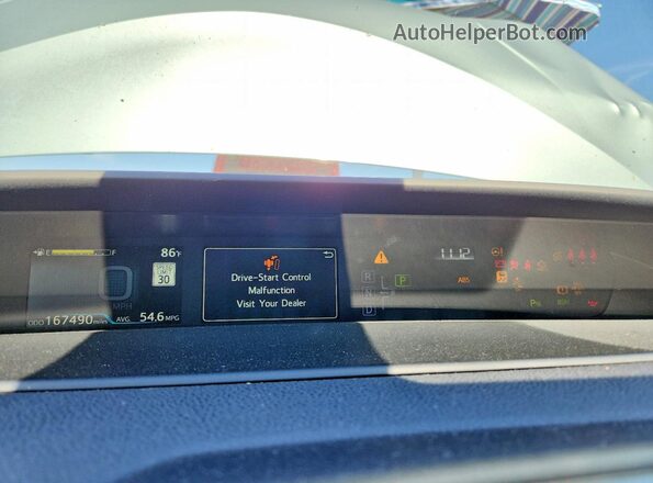 JTDKAMFU6N3158341 2022 TOYOTA PRIUS Teal Widok zestawu wskaźników