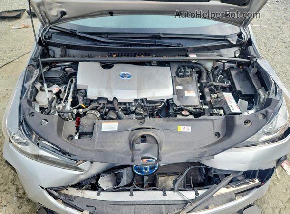 JTDKAMFU6N3159652 2022 TOYOTA PRIUS Серебряный Вид задней части салона