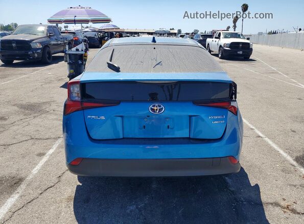 JTDKAMFU7M3133706 2021 TOYOTA PRIUS Синий Вид сзади