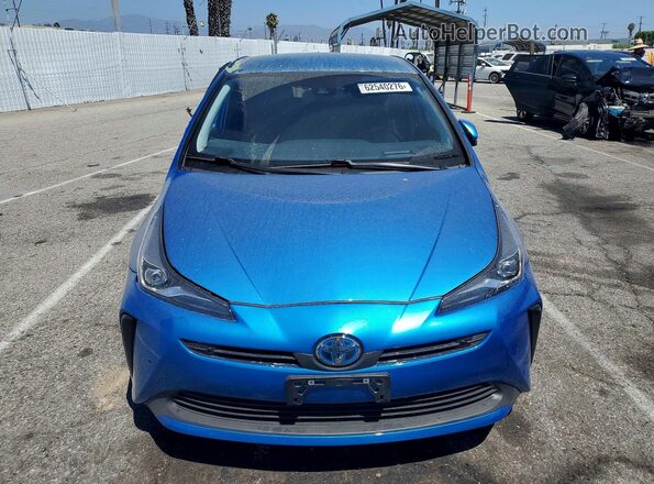 JTDKAMFU7M3133706 2021 TOYOTA PRIUS Синий Вид спереди