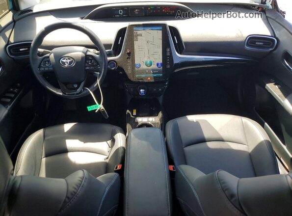 JTDKAMFU7M3133706 2021 TOYOTA PRIUS Синий Вид панели приборов