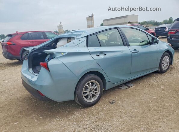 JTDKAMFU7M3144320 2021 TOYOTA PRIUS Синий Задняя правая четверть