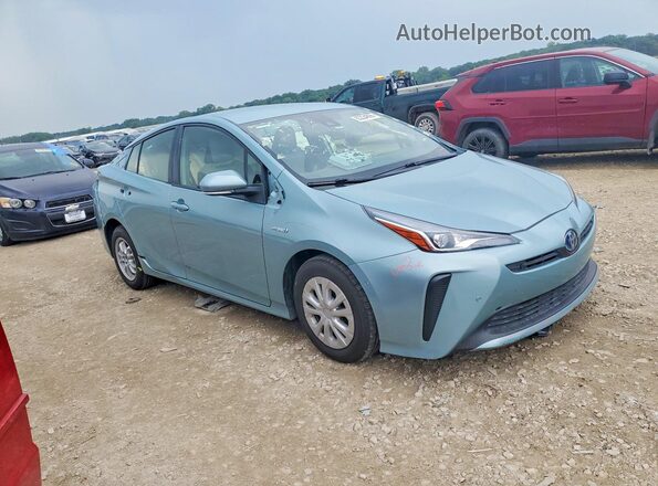JTDKAMFU7M3144320 2021 TOYOTA PRIUS Синий Передняя правая четверть