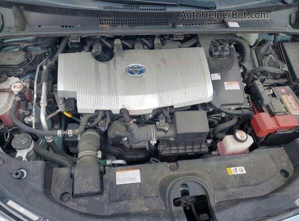JTDKAMFU7M3144320 2021 TOYOTA PRIUS Синий Вид задней части салона
