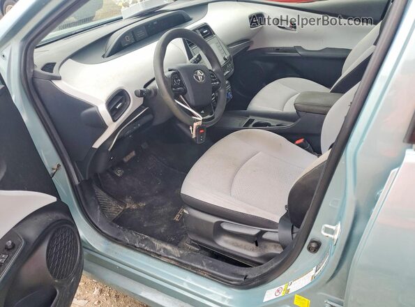 JTDKAMFU7M3144320 2021 TOYOTA PRIUS Синий Вид панели приборов