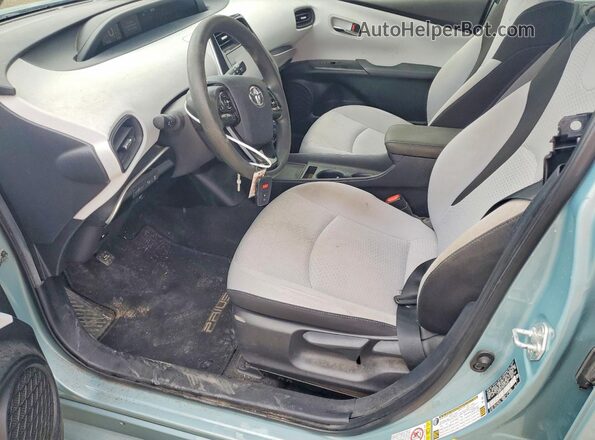 JTDKAMFU7M3144320 2021 TOYOTA PRIUS Синий Вид салона спереди