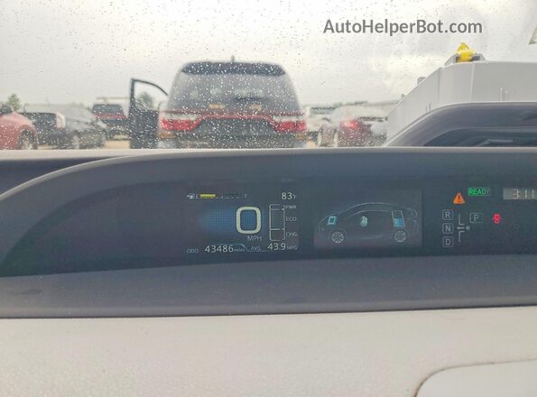 JTDKAMFU7M3144320 2021 TOYOTA PRIUS Синий Вид щитка приборов