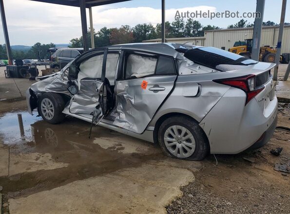 JTDKAMFU7M3146150 2021 TOYOTA PRIUS Silver Trasero derecho