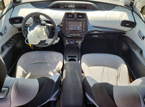 JTDKAMFU8N3177649 2022 TOYOTA PRIUS Silver Widok deski rozdzielczej