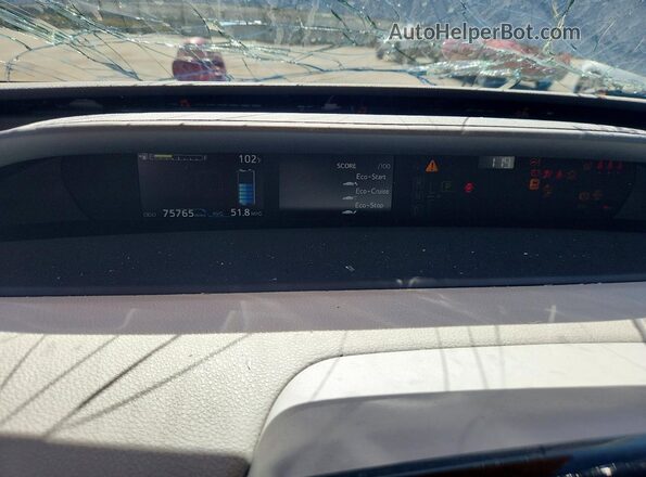 JTDKAMFU8N3177649 2022 TOYOTA PRIUS Silver Widok zestawu wskaźników