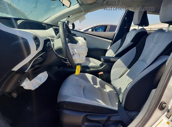 JTDKAMFU8N3177649 2022 TOYOTA PRIUS Silver Widok wnętrza z przodu
