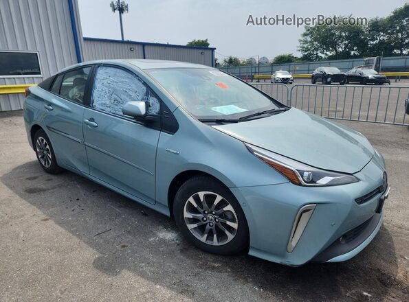 JTDKAMFU8N3189722 2022 TOYOTA PRIUS Turquoise 