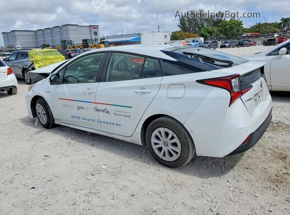 JTDKAMFU9M3134162 2021 TOYOTA PRIUS White Rear left