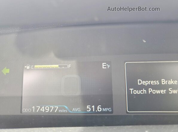 JTDKAMFU9M3134162 2021 TOYOTA PRIUS White Instrument cluster view