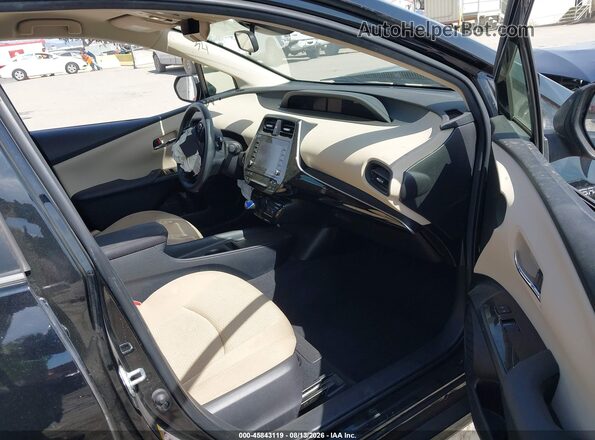 JTDKAMFU9M3134579 2021 TOYOTA PRIUS Black Front interior view