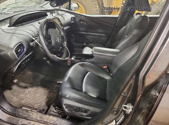 JTDKAMFU9M3134808 2021 TOYOTA PRIUS Charcoal Вид салону спереду