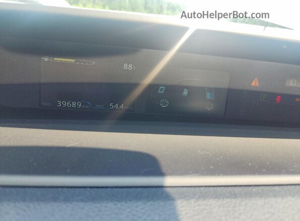 JTDKAMFU9M3139412 2021 TOYOTA PRIUS Blue Instrument cluster view