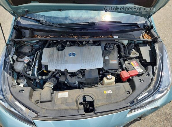 JTDKAMFU9M3139412 2021 TOYOTA PRIUS Blue Engine compartment view