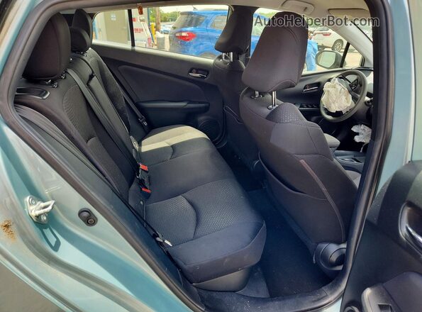 JTDKAMFU9M3139412 2021 TOYOTA PRIUS Blue Rear interior view