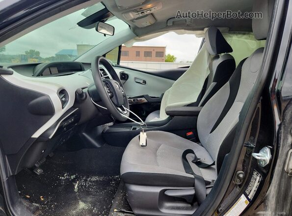 JTDKAMFU9M3144187 2021 TOYOTA PRIUS Gray Սալոնի դիմացի տեսք