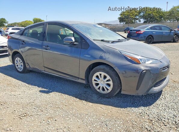 JTDKAMFU9M3149261 2021 TOYOTA PRIUS Серый Передняя правая четверть