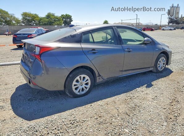 JTDKAMFU9M3149261 2021 TOYOTA PRIUS Серый Задняя правая четверть