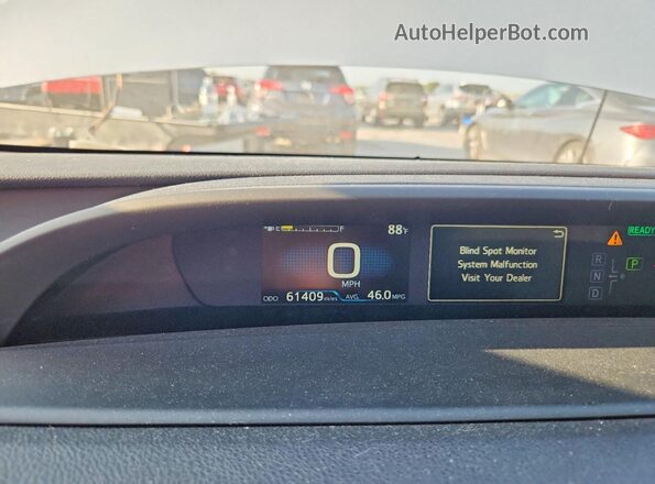 JTDKAMFU9N3171410 2022 TOYOTA PRIUS Silver Vista del cuadro de instrumentos