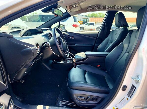 JTDKAMFUXM3128970 2021 TOYOTA PRIUS White Widok wnętrza z przodu