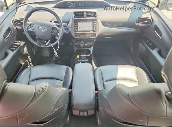 JTDKAMFUXM3128970 2021 TOYOTA PRIUS White Widok deski rozdzielczej