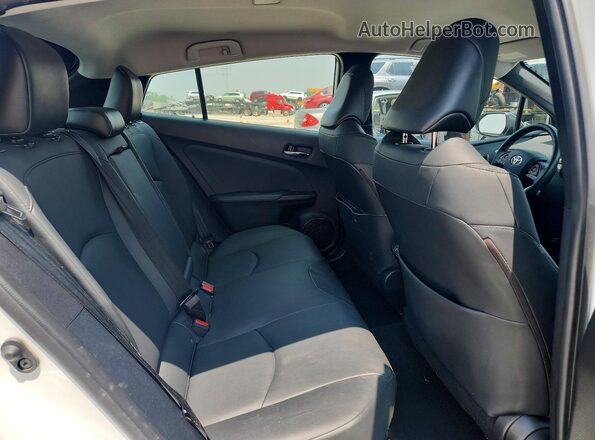 JTDKAMFUXM3128970 2021 TOYOTA PRIUS White Widok tylnych siedzeń