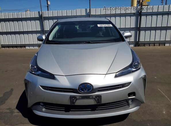 JTDKAMFUXN3167625 2022 TOYOTA PRIUS Silver Դիմացի տեսք