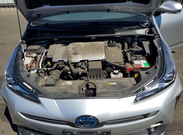 JTDKAMFUXN3167625 2022 TOYOTA PRIUS Silver Սալոնի հետևի տեսք