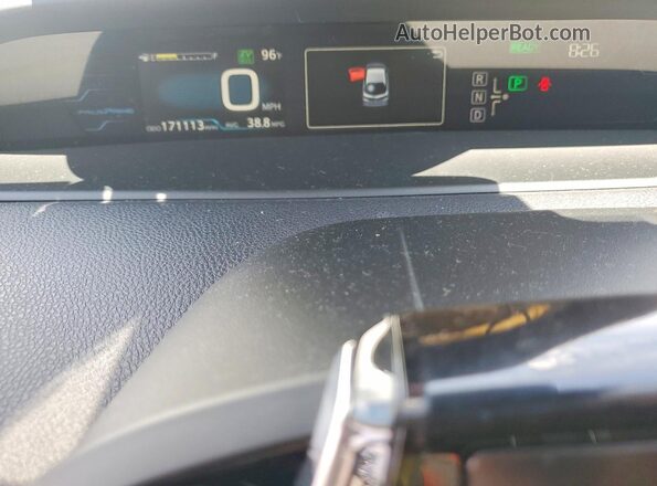JTDKARFP0H3024310 2017 TOYOTA PRIUS Silver Instrument cluster view
