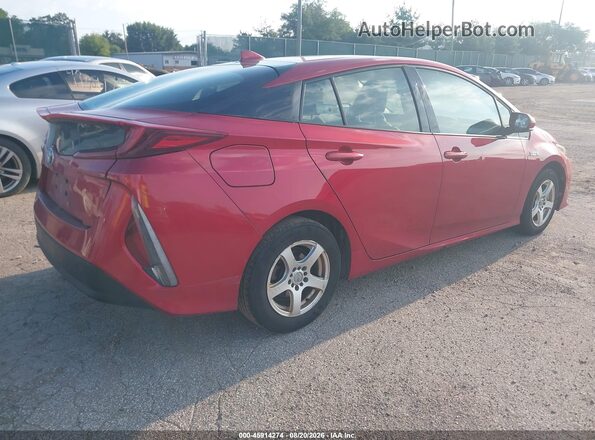 JTDKARFP0H3061535 2017 TOYOTA PRIUS PRIME Красный Задняя правая четверть
