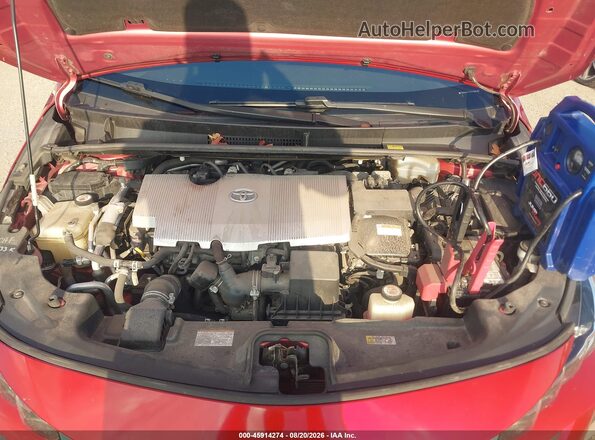 JTDKARFP0H3061535 2017 TOYOTA PRIUS PRIME Красный Вид сзади