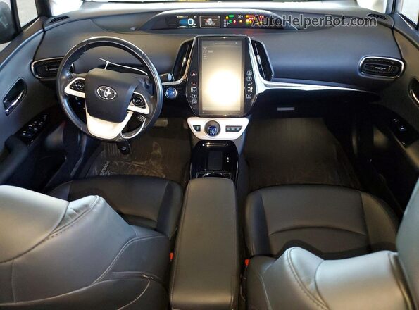JTDKARFP0J3081385 2018 TOYOTA PRIUS Gray Առջևի վահանակի տեսք