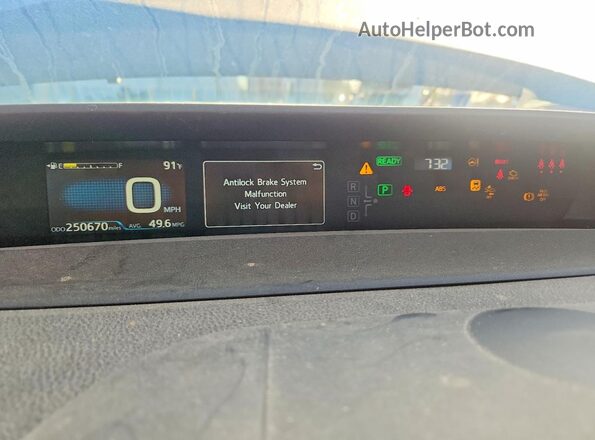 JTDKARFP0L3147324 2020 TOYOTA PRIUS Black Instrument cluster view