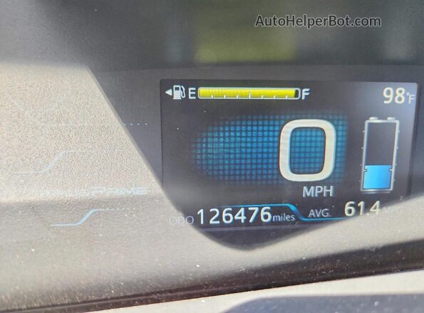 JTDKARFP2H3006150 2017 TOYOTA PRIUS White Instrument cluster view