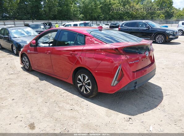 JTDKARFP2H3039598 2017 TOYOTA PRIUS PRIME Red Задня ліва чверть